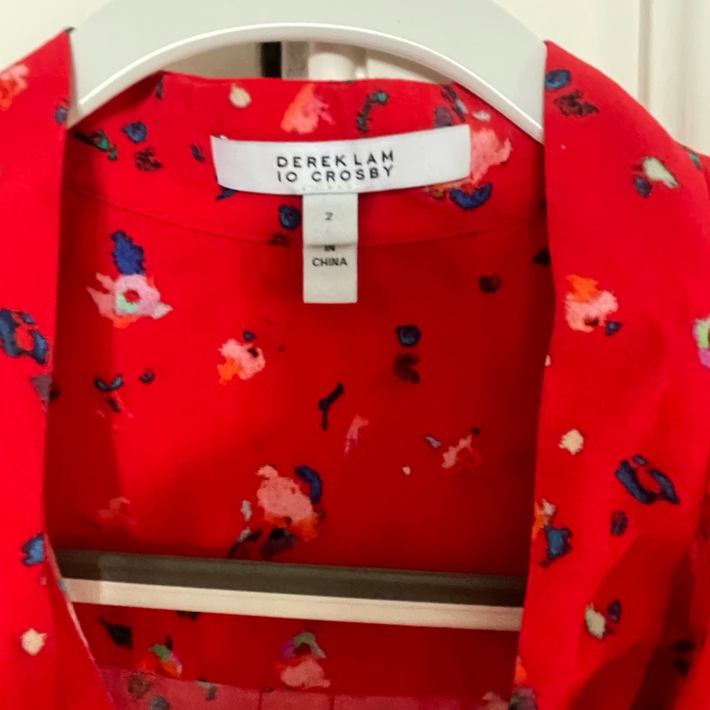 10 Crosby Derek Lam floral blouse - Picture 2 of 2